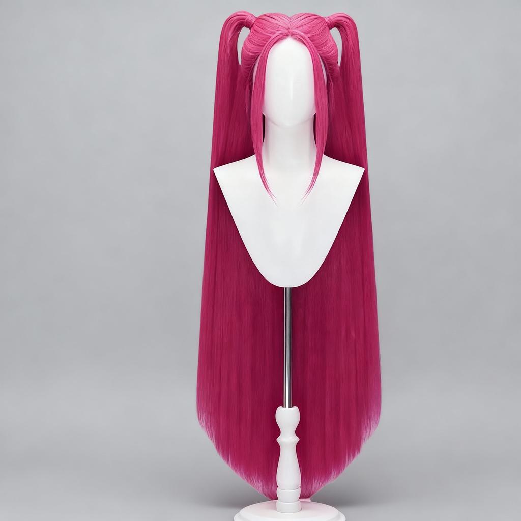 Parrucca Sintetica Rumi Mira Zoe Anime - Accessorio Costume da Cacciatrice di Demoni Bambina per Cosplay e Feste a Tema