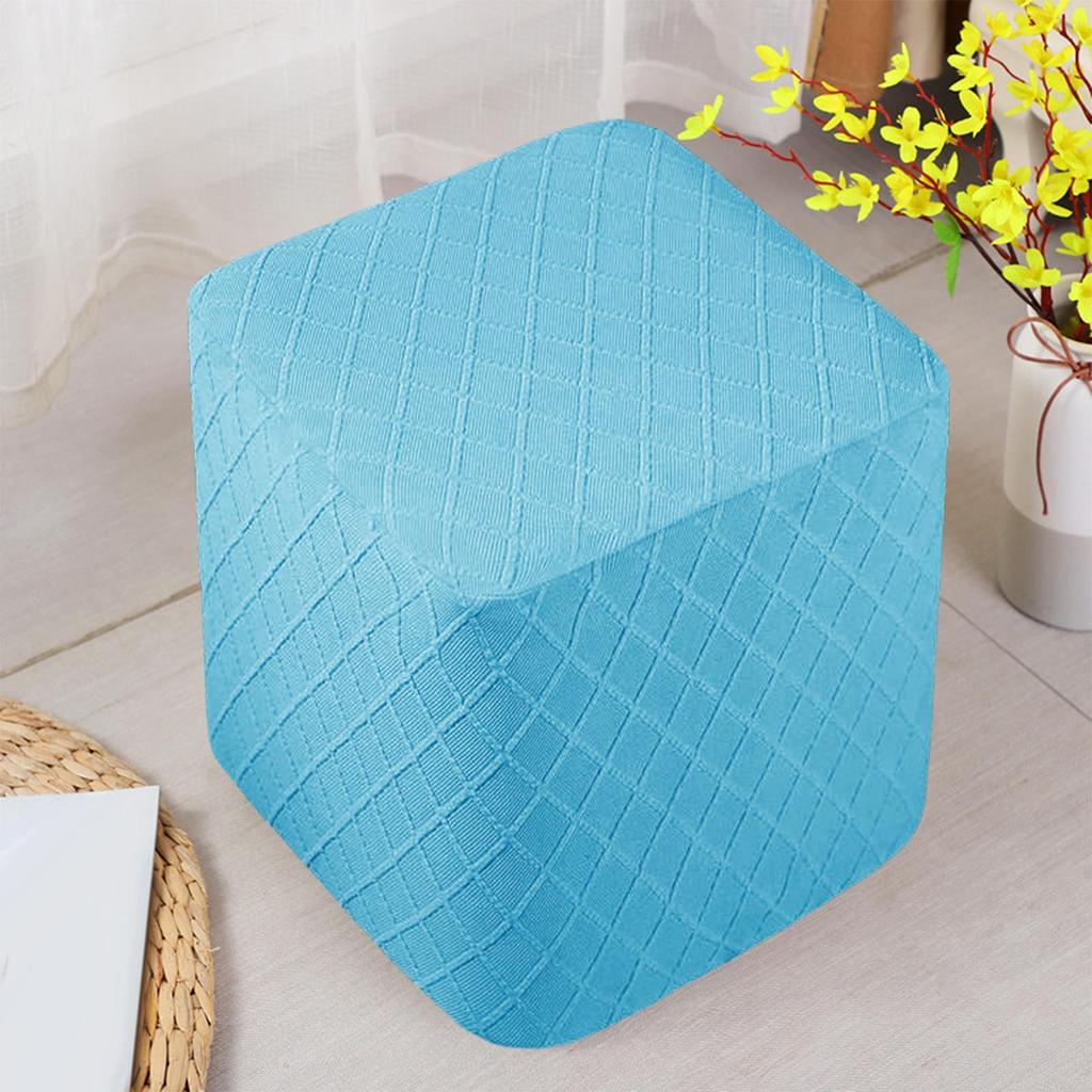 Stretch Ottoman Cover Stool Protector Ottoman Slipcovers for Living Room