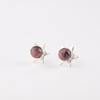 Natural Black Rhodonite Gemstone 925 Sterling Silver Jewelry Stud Earrings 0.44" EE-175-28