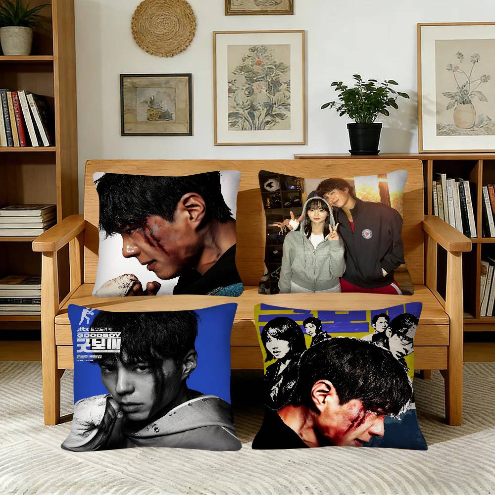 Hot Kdrama GGood Boy Pillow Case Fashion Square Pillowcase Bedroom Sofa Room Ins Decoration Leisure