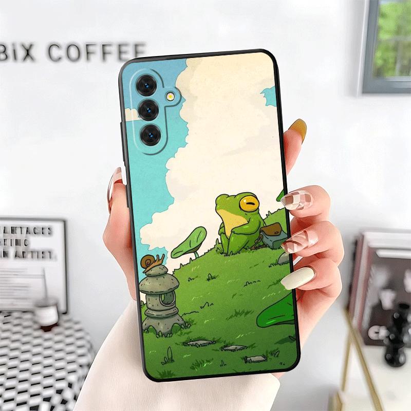 Cute Cartoon Frog Soft Phone Case for Samsung A17 A37 A57 A16 A26 A36 A56 A15 A25 A35 A55 A14 A24 A34 A54 A13 A23 A33 A53 A52 A1
