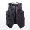 Women's Denim Jacket Plus Size Sleeveless Loose Short Denim Vest Sleeveless Denim Jacket