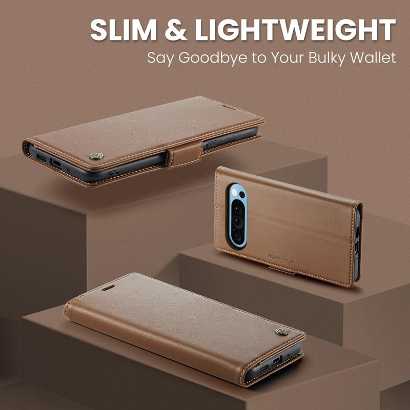 RFID Blocking Wallet Case Kickstand Leather Flip Case for Google Pixel 7 8 9 Pro XL 7a 8a 9pro Phone Cover Cards Bag Back Cover