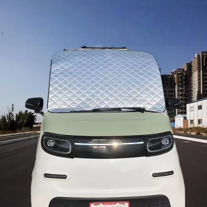 Yadea Elektrisches Dreirad Frontscheibe Schnee- und Frostschutz Wasserdichte Sonnenblende.