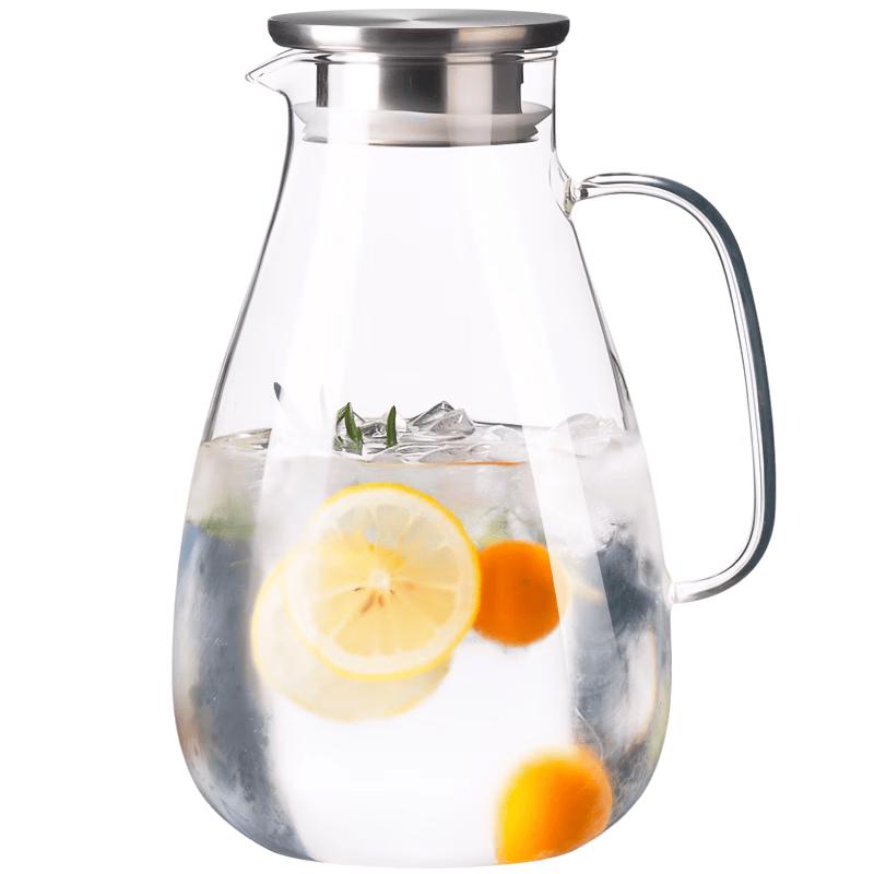 TIANXI Large Capacity High Borosilicate Glass Water Pitcher