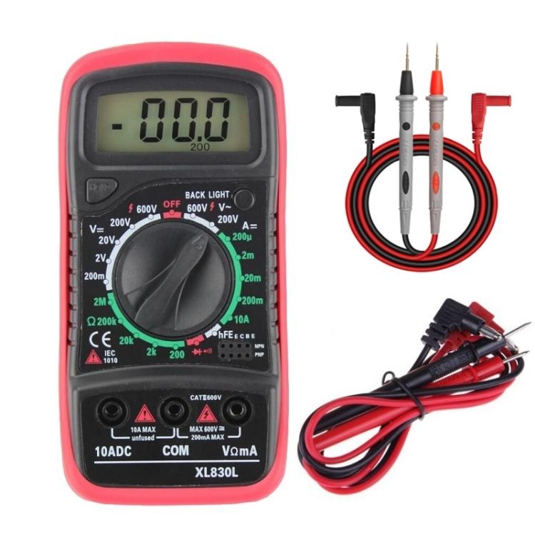 ANENG XL830L Multi-Function Digital Display High-Precision Digital Multimeter, Specification: Standard+10A Extra Tip Pen