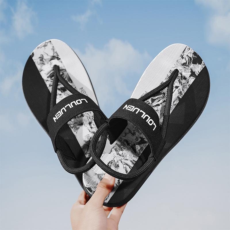 

Men s sandals foreign trade summer new outer wear clip drag fashion trend men s outdoor beach shoes flip-flops 45