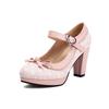 Móda Jaro Nové Lolita Boty Dámské Oxford Lodičky Roztomilé Vysoké Podpatky Retro Vintage Boty pro Ženy Mary Janes Kulatá Špička s Řemínkem kolem Kotníku