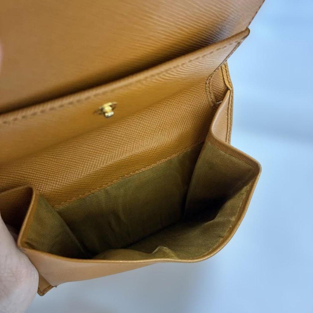 Used PRADA Bi-fold wallet Orange