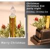 Festival Candle Light Holder for Christmas Decoration Elegant Finish, Double Power Option for Festival Home Holiday