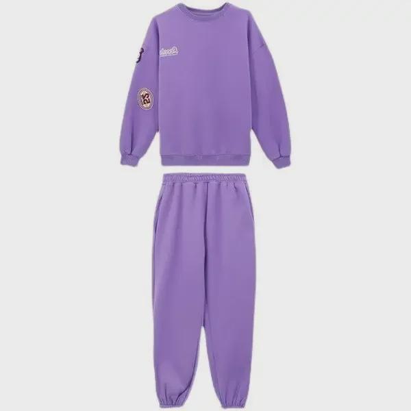 406# Plus Velvet Thickened Autumn/Winter Korean-Style Loose Sweater & Casual Sports Suit for Female Students