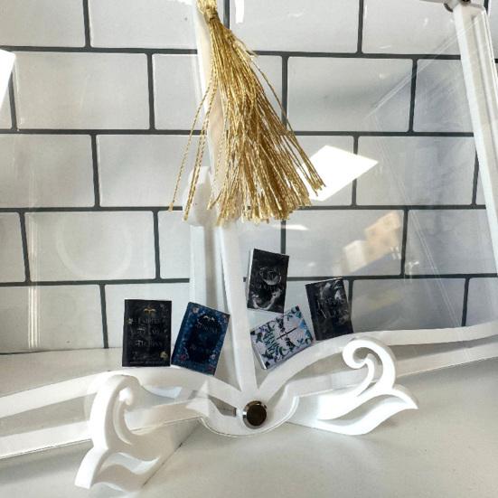 Clear Acrylic Shadow Box Digital Book Display Case Desktop Book Shelf Magazine Display Stand Book Lover Gift for Decoration Organizer