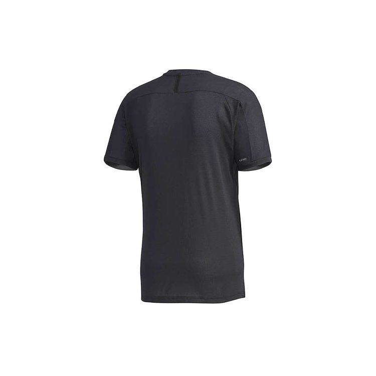 Adidas Logo Graphic Round Neck Sports T-Shirt Men Tops Black FK1418