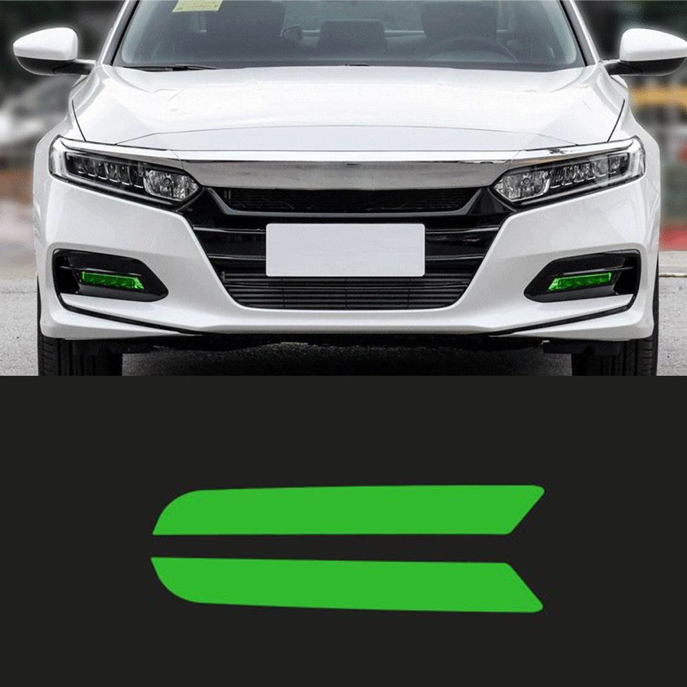 2Pcs Green Fog Light Overlays Vinyl Tint Films For Honda Accord 2018 2019 2020