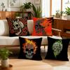 Skull Flame Cushion Cover Decoration Room Shop Car Best Home Office Coffee Pillow Sofa Printing Nordic Simplicity Hit