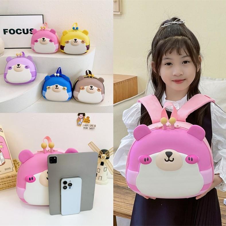 Cartoon Stylish Kindergarten Backpack Soft And Durable Pvc Material For Kids