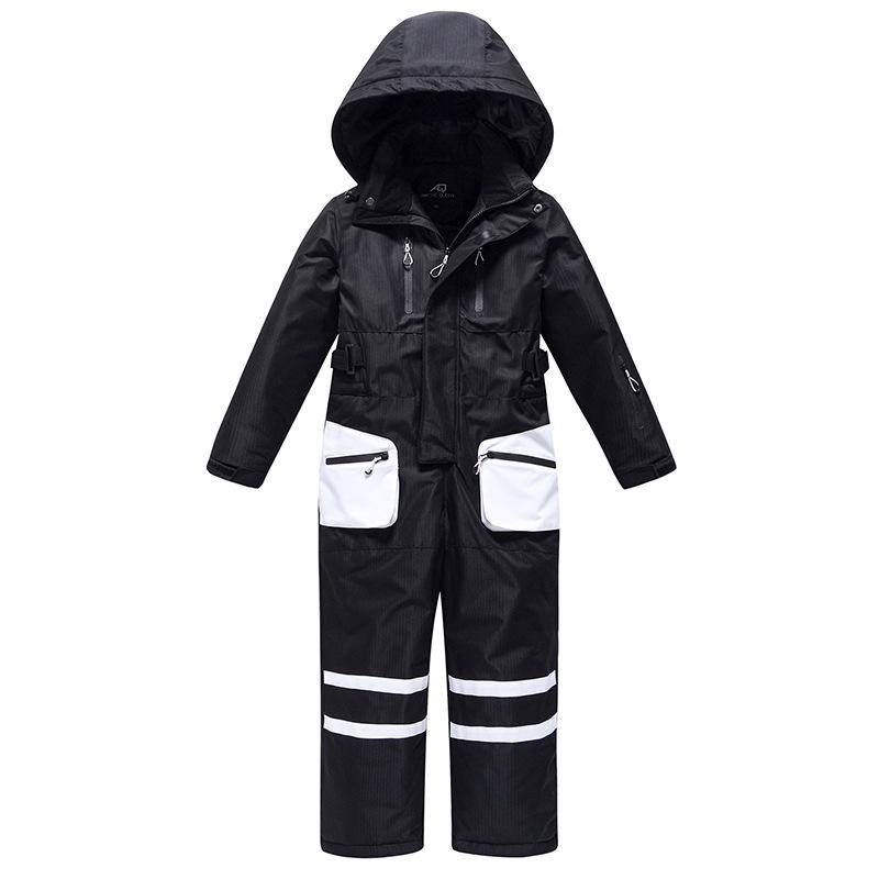 Unisex Kids' Warm Breathable One-Piece Ski Suit