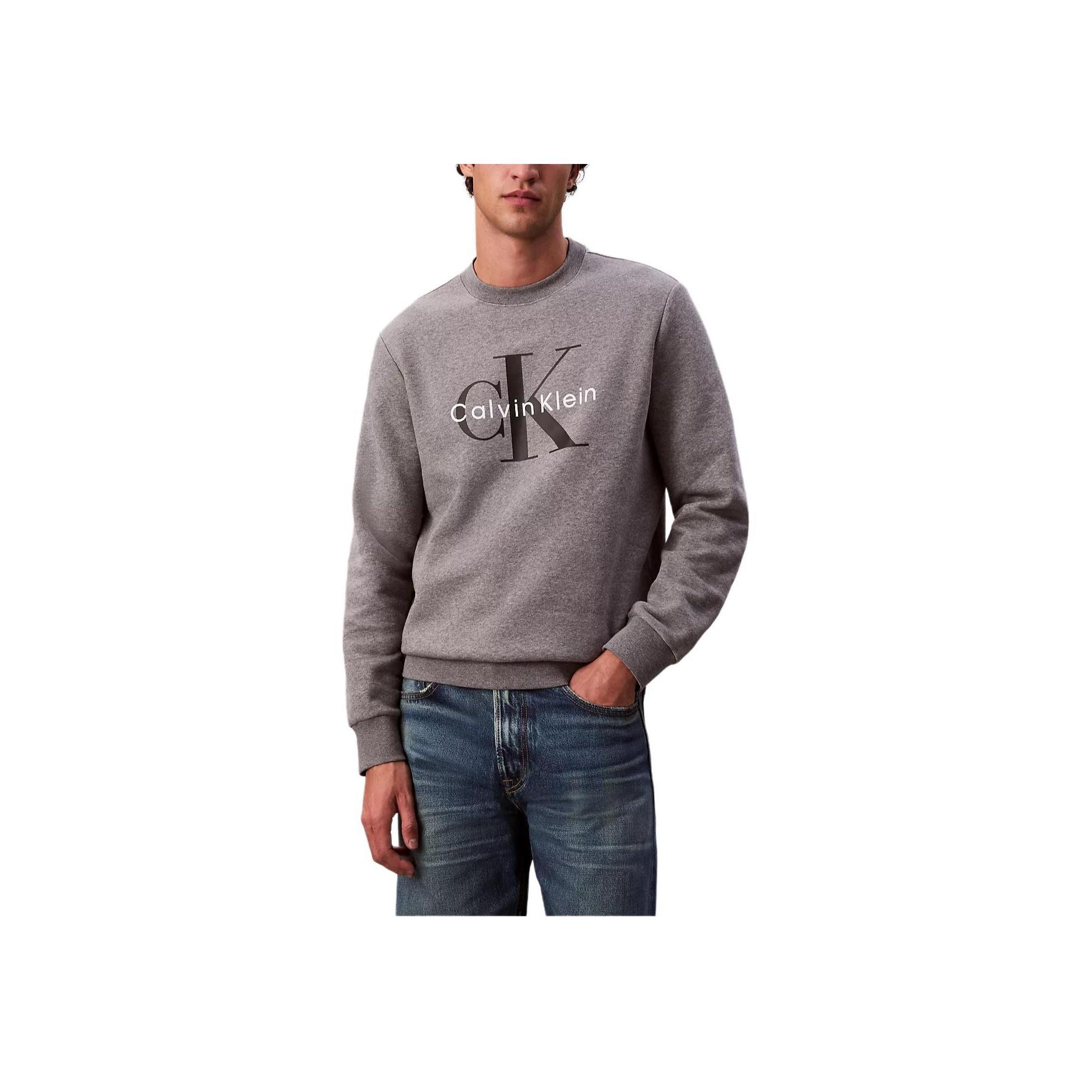 

Calvin Klein Удобный Универсальный Модный Свитшот с Круглым Вырезом и Надписью Мужской свитшот 4RD274G-P7E M