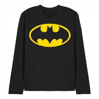 Batman Unisex-Erwachsene Logo-Langarm-T-Shirt