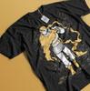 Anime Laios Touden Dungeon Meshi Graphic Black T-Shirt All Size