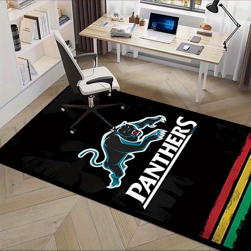 1pc Panthers,Sports Team,Mascot Office Carpet Soft Polyester Entrance Carpet Washable Non slip Machi