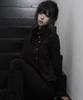URBANUNIQUE LABEL Antique Emblem High-Neck Crop Jacket (Black)