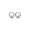 Vintage Circle Pearl Matte Brushed Earrings Light Luxury Fashion Design High-End Temperament Earrings