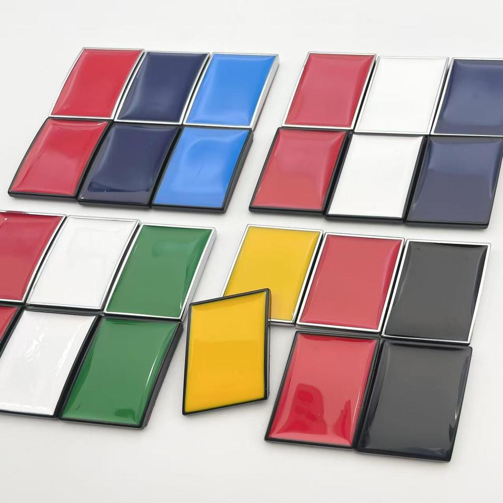 Cross-border National Flag Sticker Set: Germany, Italy, France - Creative Metal Car Stickers