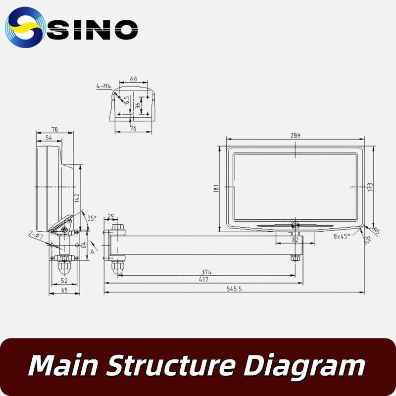 SINO SDS6-2V Dro 2 Axis Digital Readout Display TTL Signal 100V to 240V for Lathe Milling CNC Boring Machines