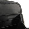 Used 12695 Zip Around Wallet 109N54.F13 7940 White Smooth Calfskin Zip Around Anagram Embossed Black Unisex from Japan