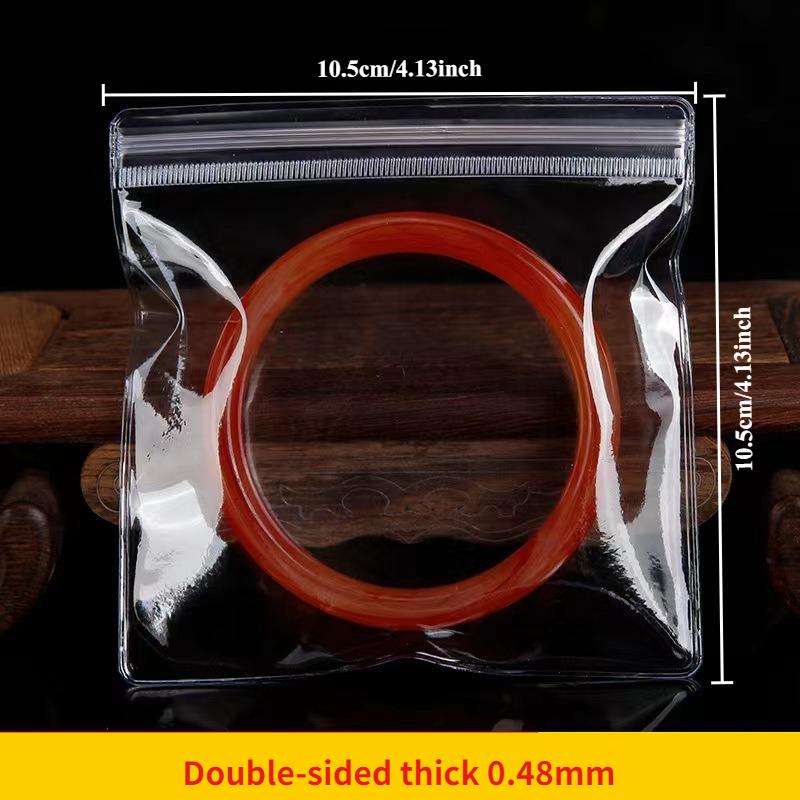 Sacchetto Sigillante Autoadesivo in PVC Spesso Altamente Trasparente Sacchetto per Imballaggio e Conservazione Usato per Gioielli Spille Anelli Braccialetti Ferramenta Pezzi Fatti a Mano Tasche