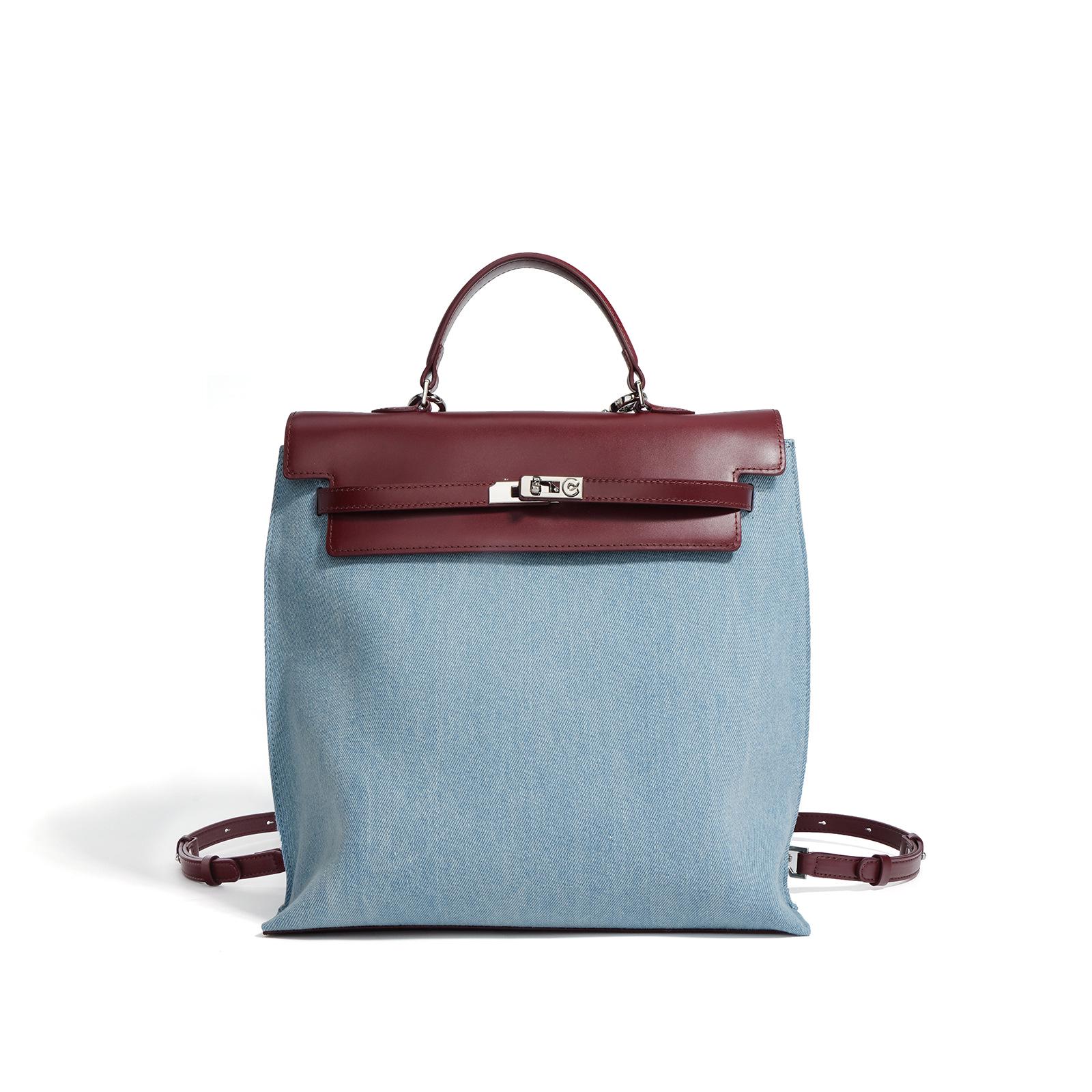 

2025 Женский большой рюкзак и сумка кроссбоди из натуральной кожи