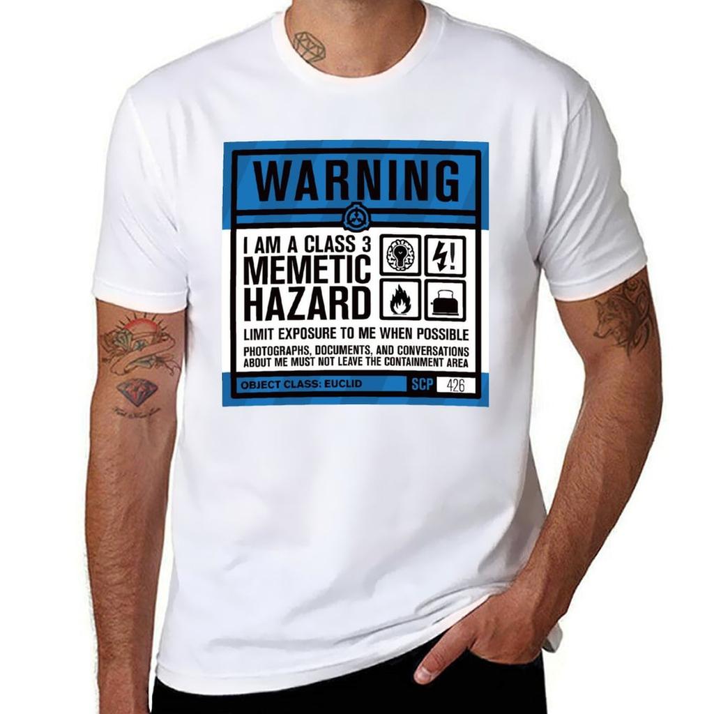 SCP 426 Warning Sign TShirt Mechanic Work Tee Shirt