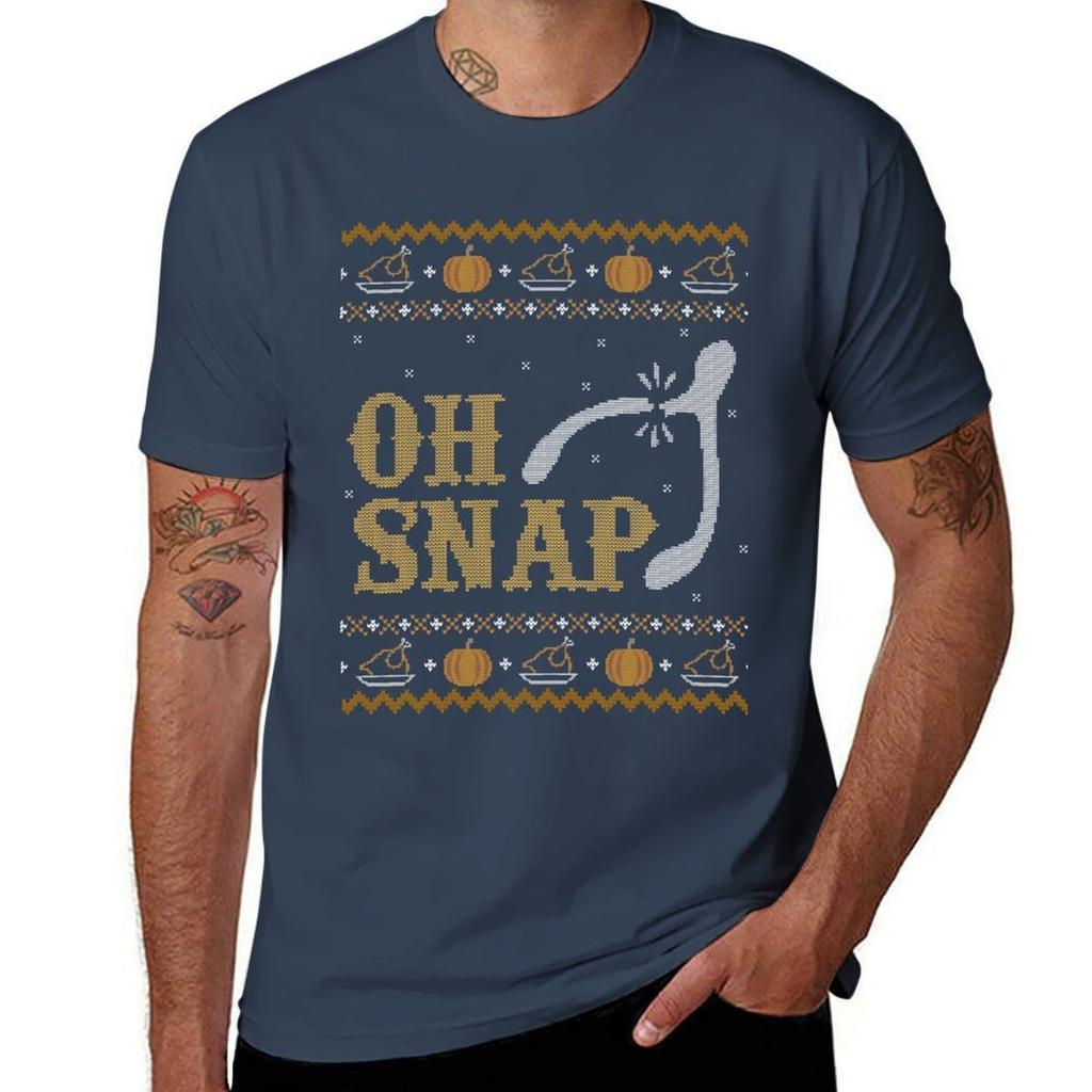 Oh Snap Ugly Thanksgiving Sweater TShirt Lightweight Gym Training TShirt
