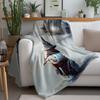 Tuniu Cute snowman plush blanket for winter sofa bed bedroom throw warm soft comfortable gift