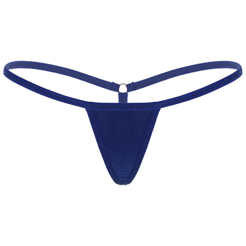 Damen T-Rücken String Niedrige Taille G-String Elastischer Bund Micro-Bikini Höschen Unterwäsche