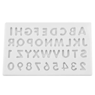 Buchstabenform Silikon Kuchen Fondant Schokolade Formen Dekorationswerkzeug