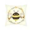 Office Living Room Home Pillowcase Car Ornaments Cartoon Bee Print Pillowcase