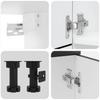 7 Piece Kitchen Cabinet Set Kalmar Black Particleboard