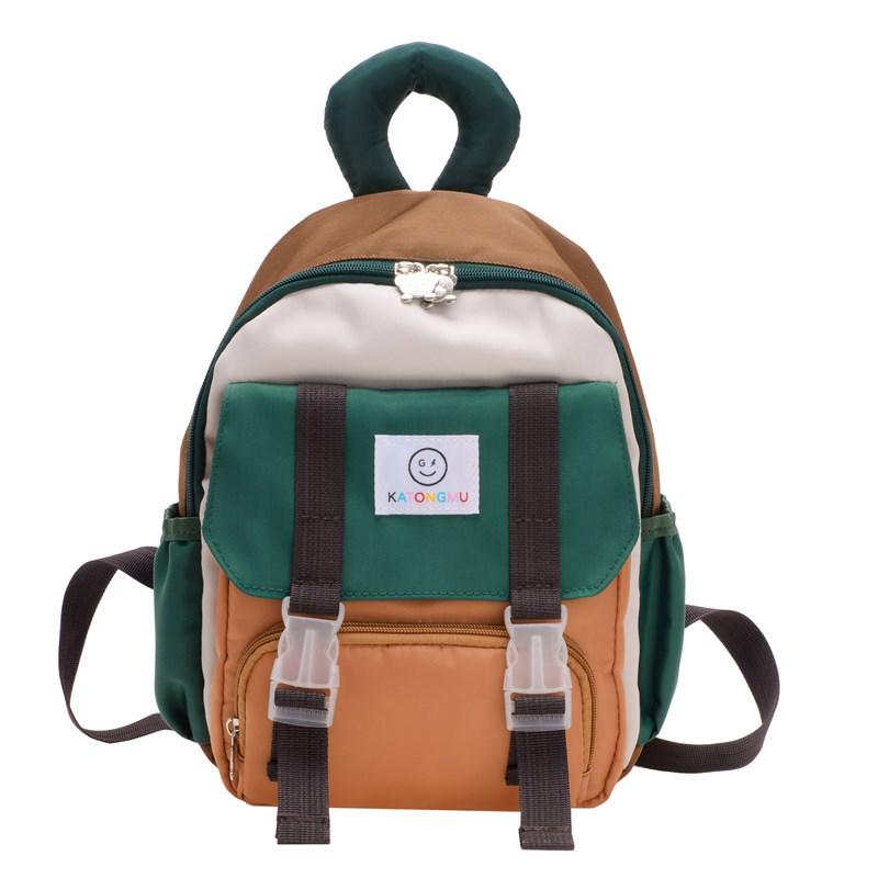 

Корейский детский рюкзак унисекс в стиле колор-блок для возраста 3-6 лет Small