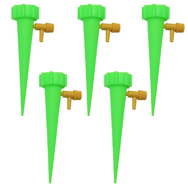 5Pcs Self-Watering Artifact With Switch Automatic Watering Device Adjustable Drip Irrigation For Plant Garden Watering Supplies