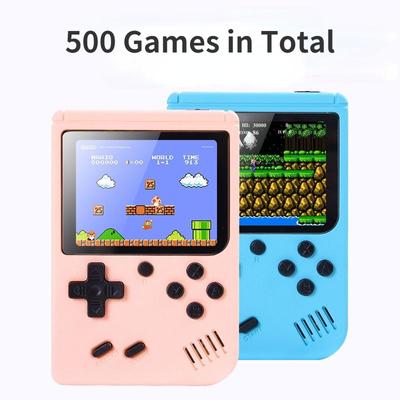 Macaron Mini Retro Handheld Game Console 500 In One Game Double Children's Home TV Nostalgic