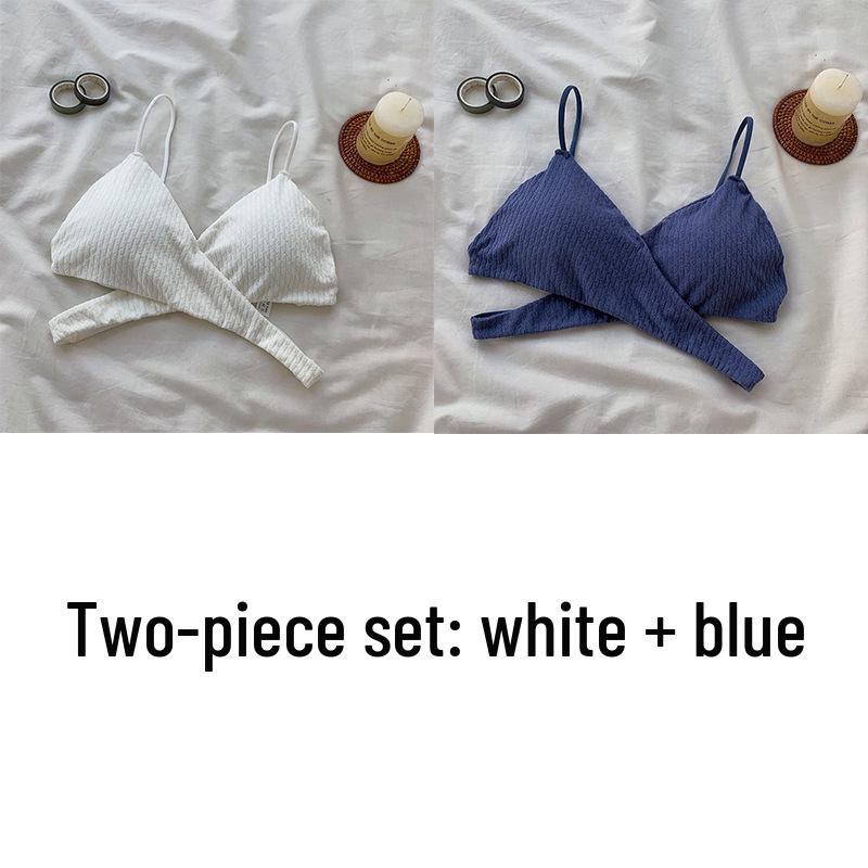 Cross-Back Spaghetti Strap Tube Top with Chest Pads - Sexy Strapless Hollow-Out Base Layer for Women