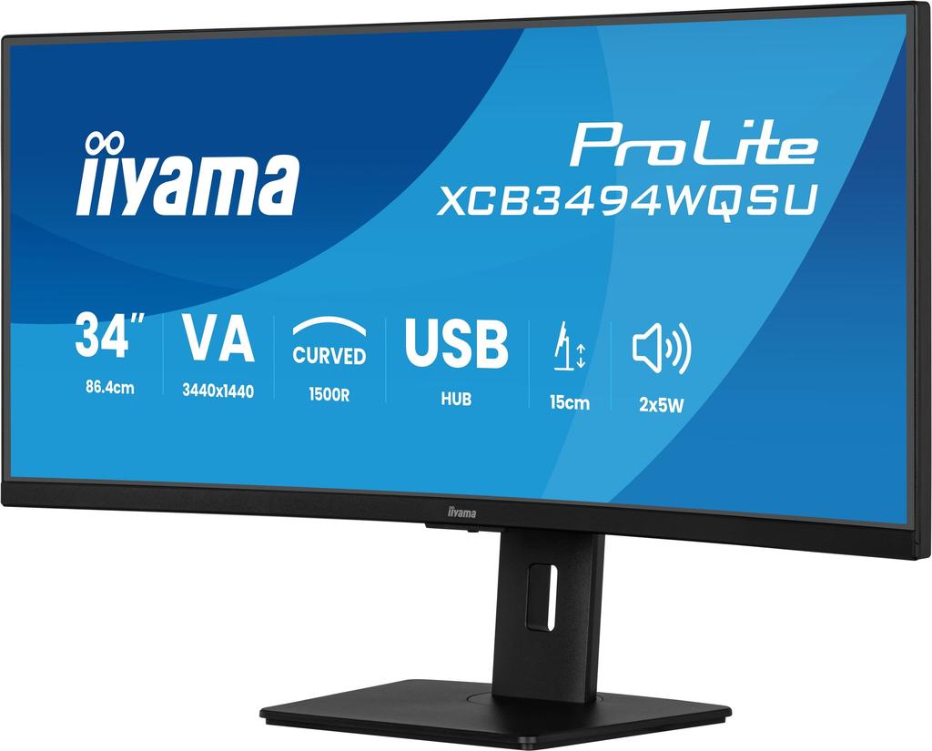 Ecran PC incurvé - IIYAMA - 34" - 120Hz - Dalle VA - 0,4ms - PROLITE