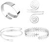 New  Hot Selling Punk Fashion Open Wide Cuff Bracelet Gold-plated Arm Bracelet Women's Gift
