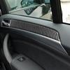 Für BMW X5 E70 2006-2013 Carbon Faser Auto Tür Panel Dekoration Streifen Start Stop Schalter Abdeckung Anzug Innen accessoriers
