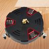 Floor Scrubber 2500PSI Surface Cleaner Attachment with Extension Wand Powerful Pressure Washer Replacement Nozzles with 3 Wheel
