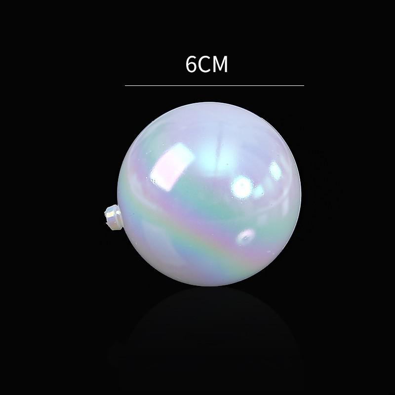 Creative Iridescent Transparent Cake Decoration - Aesthetic Milk White Party Ball for Birthday Desserts