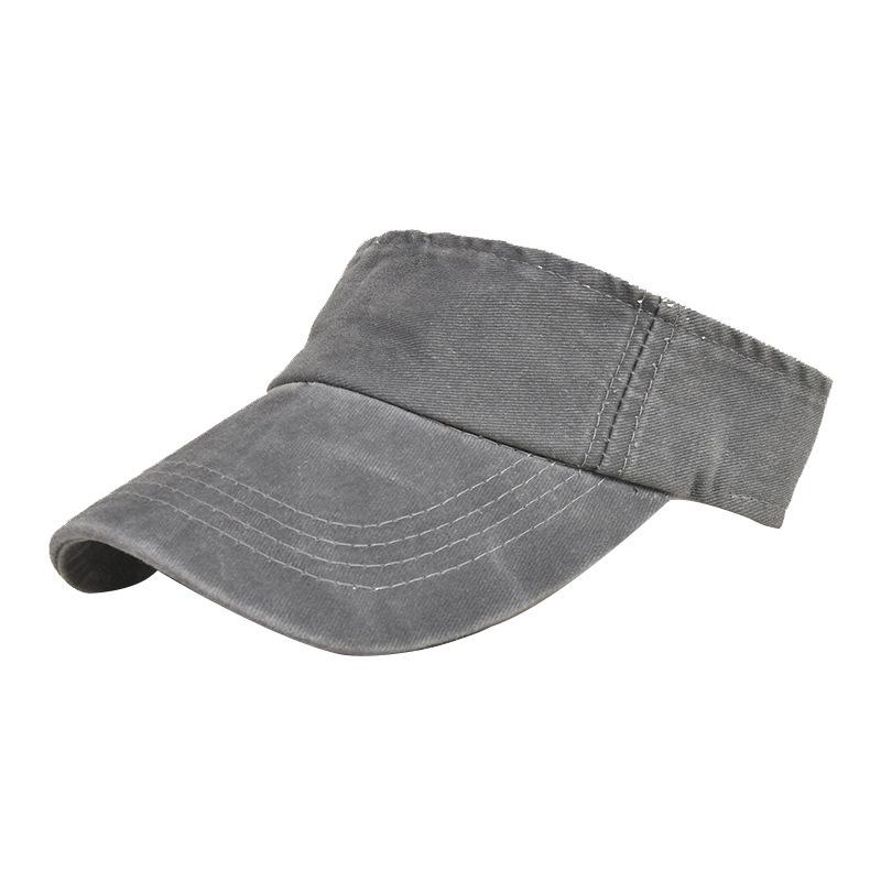 Unisex Korean Style Outdoor Washed Denim Baseball Cap with Sunshade