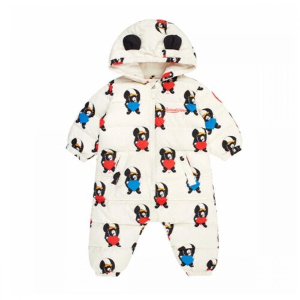 Bebe De Pino Duckdown Overall Allover Heart   Bp44ov141 Ivory/100